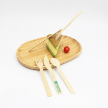 Бамбуковая вилка 100% полностью естественная экологически чистая биоразлагаемая столовая посуда устранимая для обеда